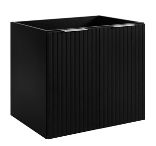 FLOW čierny matný B60D2 závesná skrinka pod umývadlo 60 cm