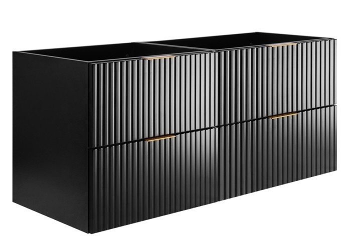 FLOW čierny matný B120 závesná skrinka pod umývadlo 120 cm FLOW čierny matný B120 závesná skrinka pod umývadlo 120 cm