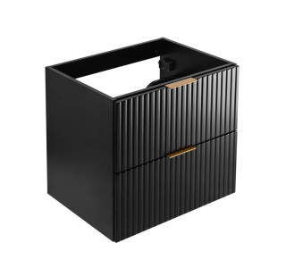 FLOW čierny matný B60 závesná skrinka pod umývadlo 60 cm