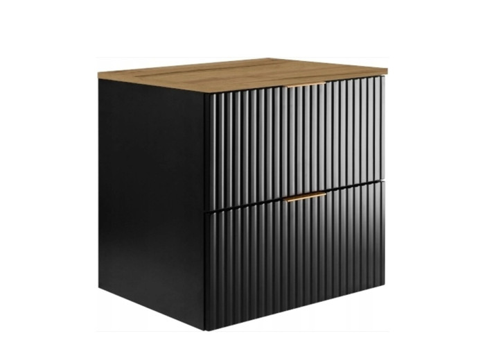 FLOW čierny matný B60DC závesná skrinka pod umývadlo 60 cm FLOW čierny matný B60DC závesná skrinka pod umývadlo 60 cm