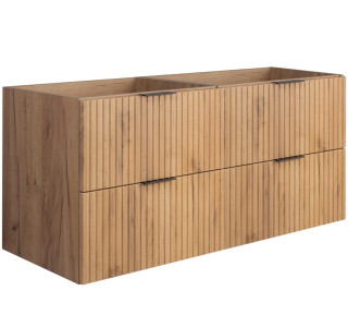 FLOW dub craft zlatý C120 závesná skrinka pod umývadlo 120 cm