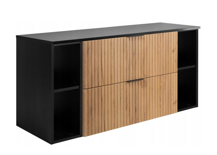 FLOW dub craft zlatý C120R80RDB závesná skrinka pod umývadlo 120 cm