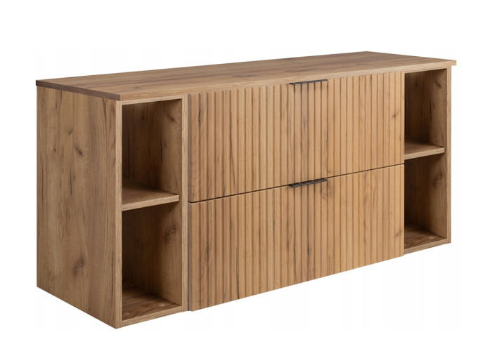 FLOW dub craft zlatý C120R80RDC závesná skrinka pod umývadlo 120 cm