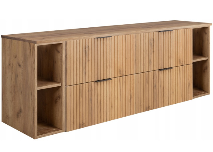 FLOW dub craft zlatý C160R6060RDC závesná skrinka pod umývadlo 160 cm