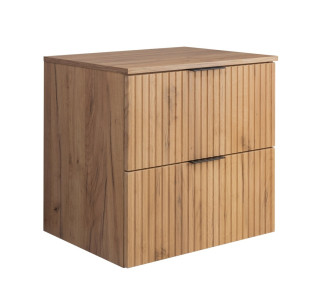 FLOW dub craft zlatý C60DC závesná skrinka pod umývadlo 60 cm