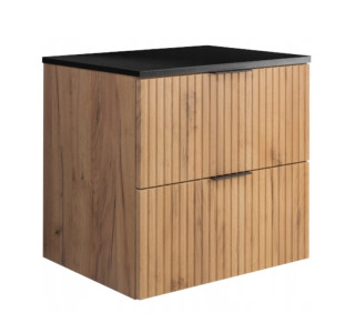 FLOW dub craft zlatý C60DB závesná skrinka pod umývadlo 60 cm