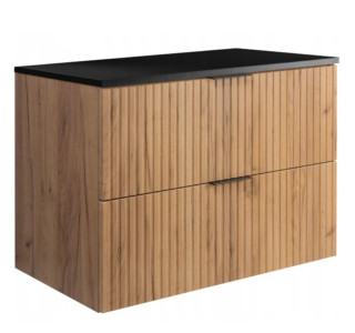 FLOW dub craft zlatý C80DB závesná skrinka pod umývadlo 80 cm