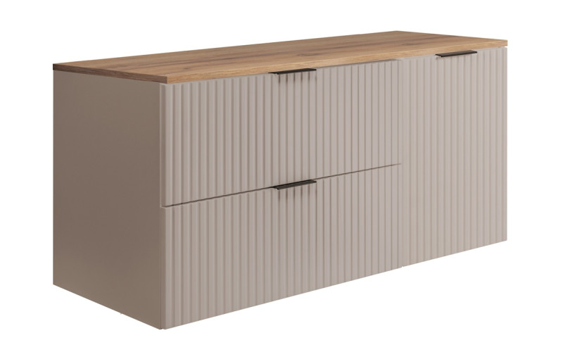 FLOW kašmír K100-60-40-DC závesná skrinka pod umývadlo 100 cm FLOW kašmír K100-60-40-DC závesná skrinka pod umývadlo 100 cm