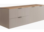 FLOW kašmír K160-80-80-DC závesná skrinka pod umývadlo 160 cm FLOW kašmír K160-80-80-DC závesná skrinka pod umývadlo 160 cm