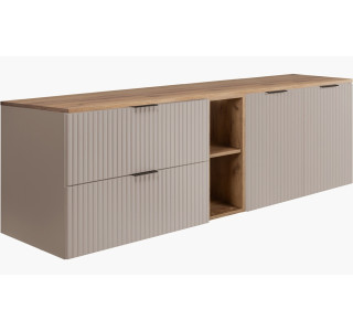 FLOW kašmír K180-80-20-80-DC závesná skrinka pod umývadlo 180 cm