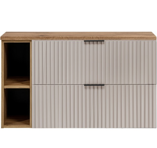 FLOW kašmír K100R80DC závesná skrinka pod umývadlo 100 cm