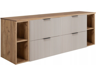 FLOW kašmír K160R6060RDC závesná skrinka pod umývadlo 160 cm FLOW kašmír K160R6060RDC závesná skrinka pod umývadlo 160 cm