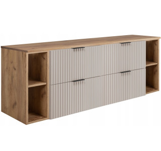 FLOW kašmír K160R6060RDC závesná skrinka pod umývadlo 160 cm