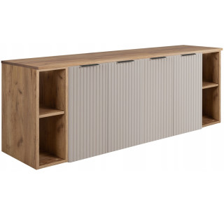 FLOW kašmír K160R6060RDC-2 závesná skrinka pod umývadlo 160 cm