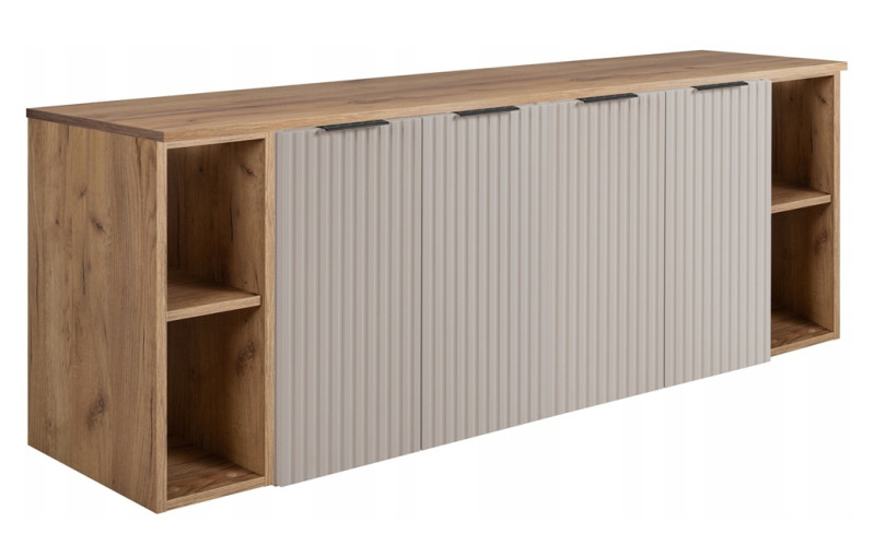 FLOW kašmír K160R6060RDC-2 závesná skrinka pod umývadlo 160 cm