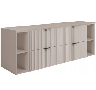 FLOW kašmír K160R6060RDK závesná skrinka pod umývadlo 160 cm