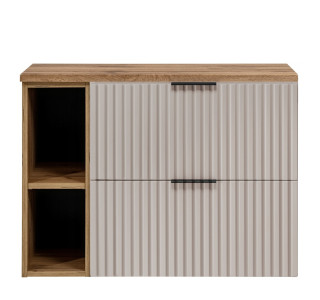 FLOW kašmír K80R60DC závesná skrinka pod umývadlo 80 cm