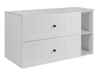 GUSTO biely W100DW závesná skrinka pod umývadlo 100 cm