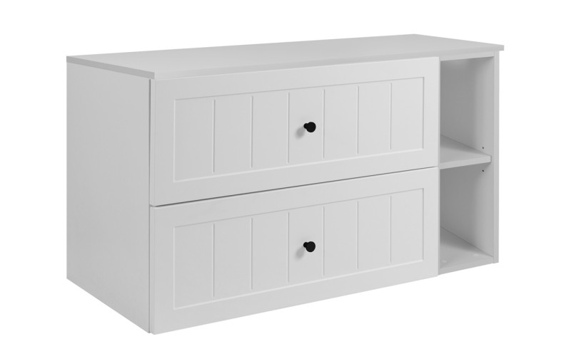 GUSTO biely W100DW závesná skrinka pod umývadlo 100 cm