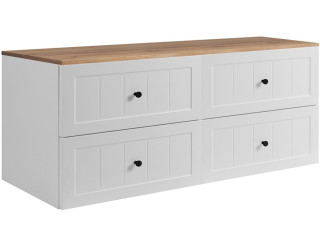 GUSTO biely W160DC závesná skrinka pod umývadlo 160 cm