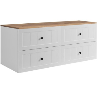 GUSTO biely W160DC závesná skrinka pod umývadlo 160 cm