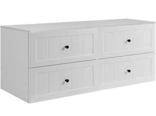 GUSTO biely W160DW závesná skrinka pod umývadlo 160 cm