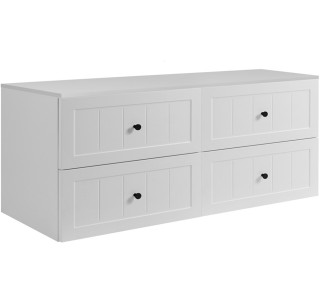 GUSTO biely W160DW závesná skrinka pod umývadlo 160 cm