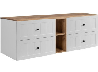 GUSTO biely W180DC závesná skrinka pod umývadlo 180 cm