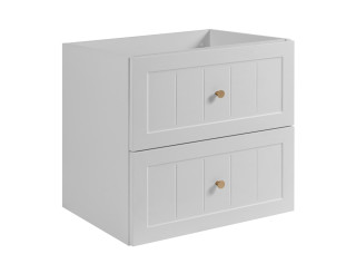 GUSTO biely W60 závesná skrinka pod umývadlo 60 cm