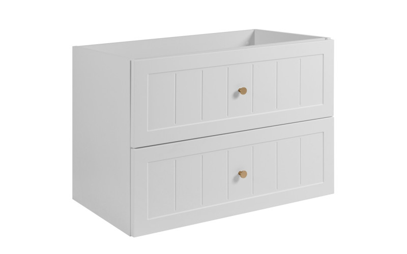 GUSTO biely W80 závesná skrinka pod umývadlo 80 cm