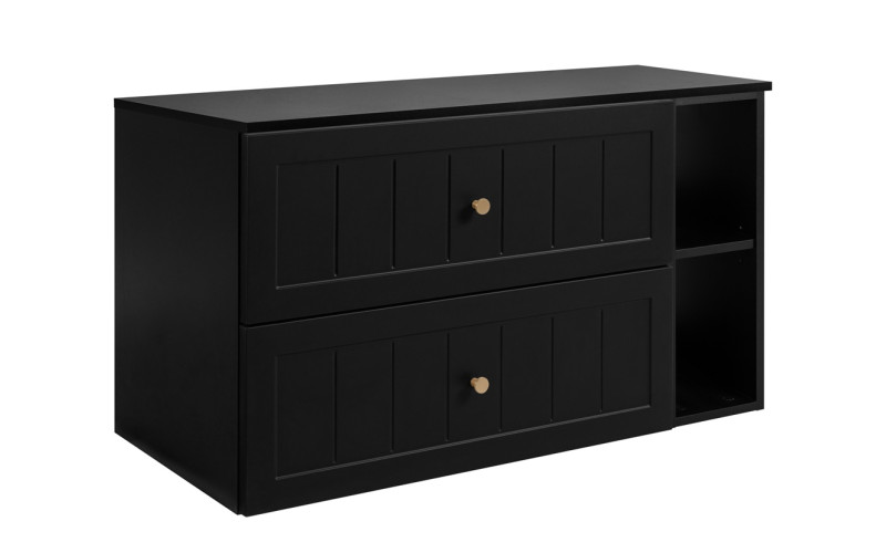 GUSTO čierny B100DB závesná skrinka pod umývadlo 100 cm GUSTO čierny B100DB závesná skrinka pod umývadlo 100 cm