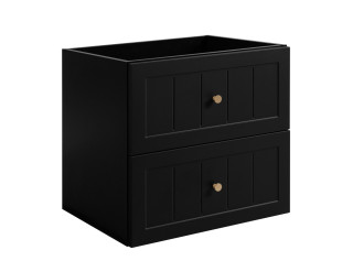 GUSTO čierny B60 závesná skrinka pod umývadlo 60 cm