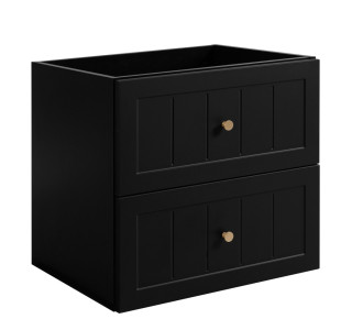 GUSTO čierny B60 závesná skrinka pod umývadlo 60 cm