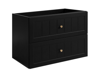 GUSTO čierny B80 závesná skrinka pod umývadlo 80 cm