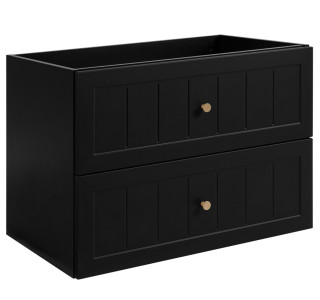 GUSTO čierny B80 závesná skrinka pod umývadlo 80 cm