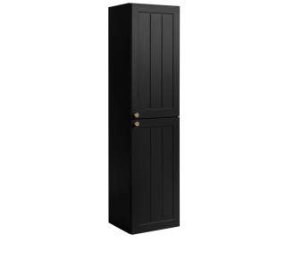 GUSTO čierny B35 vysoká skrinka do kúpeľne