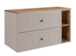 GUSTO kašmír K100DC závesná skrinka pod umývadlo 100 cm