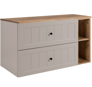 GUSTO kašmír K100DC závesná skrinka pod umývadlo 100 cm