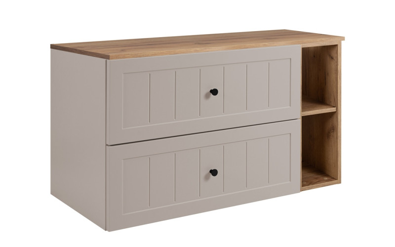 GUSTO kašmír K100DC závesná skrinka pod umývadlo 100 cm