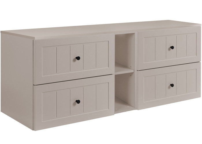 GUSTO kašmír K140DK závesná skrinka pod umývadlo 140 cm