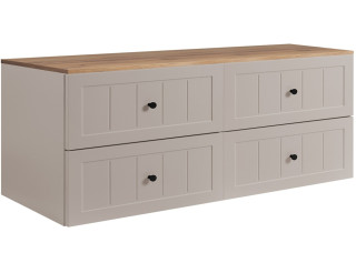 GUSTO kašmír K160DC závesná skrinka pod umývadlo 160 cm