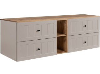 GUSTO kašmír K180DC závesná skrinka pod umývadlo 180 cm