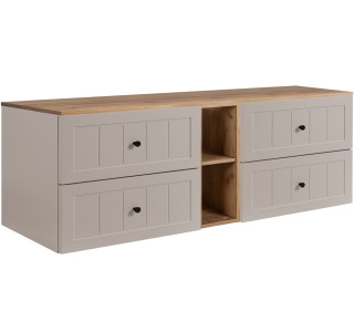 GUSTO kašmír K180DC závesná skrinka pod umývadlo 180 cm