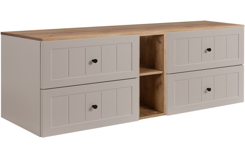 GUSTO kašmír K180DC závesná skrinka pod umývadlo 180 cm GUSTO kašmír K180DC závesná skrinka pod umývadlo 180 cm