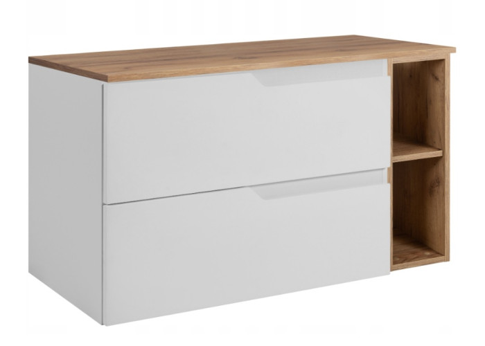 MODERN biely W100DC závesná skrinka pod umývadlo 100 cm