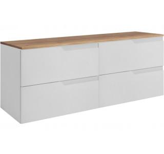 MODERN biely W120DC závesná skrinka pod umývadlo 120 cm