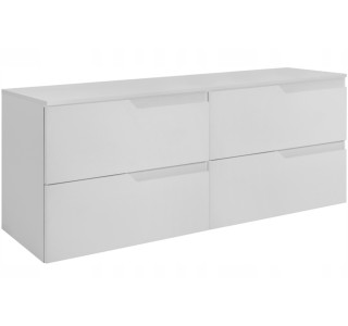 MODERN biely W120DW závesná skrinka pod umývadlo 120 cm
