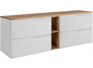 MODERN biely W140DC závesná skrinka pod umývadlo 140 cm