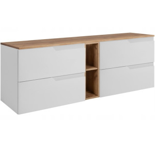 MODERN biely W140DC závesná skrinka pod umývadlo 140 cm