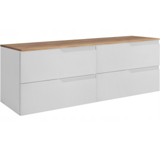 MODERN biely W160DC závesná skrinka pod umývadlo 160 cm